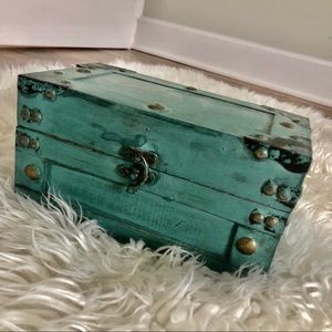 Turquoise storage box